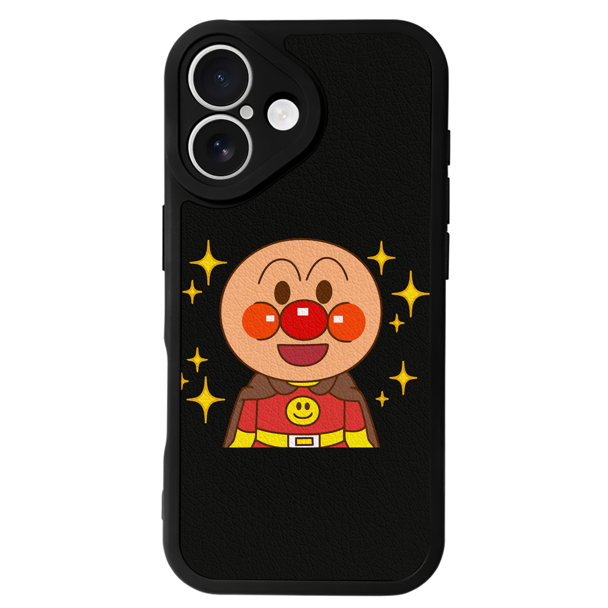 （画像用） アンパンマン Anpanman 【iPhone 16シリーズ対応】シリコンスマホケース（レザー調） 材質：シリコン
